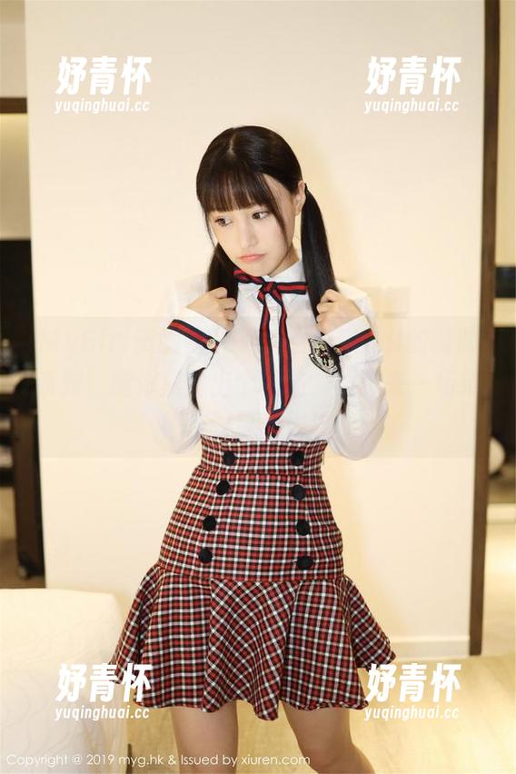 MyGirl美媛馆-唐琪儿il MyGirl美媛馆 - 一边看唐琪儿il的制服系列,脑海里冒出个想法,真想来一场绿色校园风的重温。